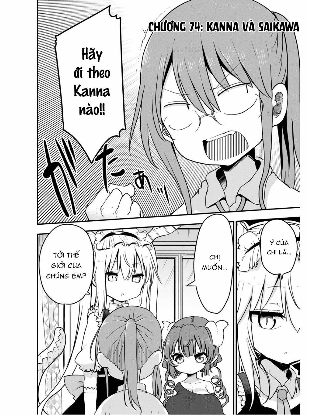 cuộc sống trả ơn của nàng rồng tohru! chapter 74: \"kanna và saikawa\" - Next chapter 75: \"kanna và trò chơi khăm\"